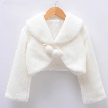 2022 Осенне-зимняя плюшевая шаль, пальто для девочек, детское платье в цветочек, пальто в тон