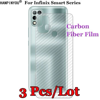 3 шт./лот для Infinix Smart 5 (Индия) 6 Pro 3D защитная пленка для задней панели из углеродного волокна Защитная наклейка