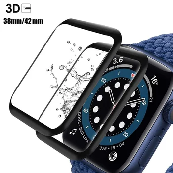 3D Защитная Пленка Для Экрана Apple Watch Series 8 7 41 мм 45 мм 42/38 мм Пленка Из Не Закаленного Стекла Аксессуары iwatch 6 5 4 3 Se 40 мм 44 мм