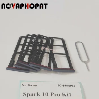 Novaphopat Совершенно новый лоток для SIM-карт для Tecno Spark 10 Pro KI7 Слот для sim-карты Адаптер для считывания PIN-кода