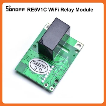 RE5V1C Wifi Релейный Модуль Inching/Selflock 10A 5V DC Switch eWeLink APP Remote Control Работает С Amazon Echo Google Home