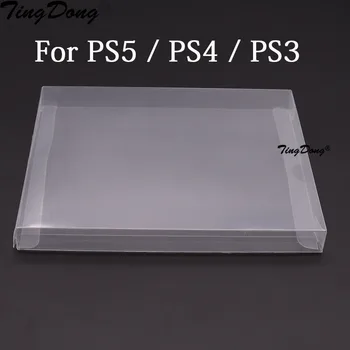 TingDong Clear прозрачная крышка коробки для PS5 Для PS4 Для PS3 дисплей для коллекции игровых карт, защитная коробка для домашних ЖИВОТНЫХ