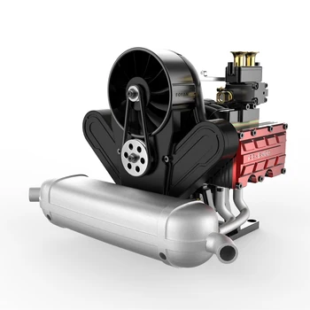TOYAN FS-B400AC 4-тактный Горизонтально Расположенный 4-цилиндровый Двигатель на Метаноле Реальной Мощности Model Kit - Версия DIY