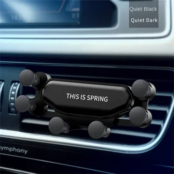 Автомобильный держатель для телефона Universal Gravity Vent Mount Clip для смартфона 11 XS MAX Suporte Celular Carro