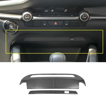 Аксессуары из нержавеющей стали Передняя зарядка автомобиля Интерфейс USB Рамка Накладка Наклейка для стайлинга автомобилей Mazda 3 Axela 2019 2020