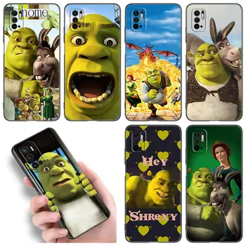 Аниме S-shrek Art Чехол Для Телефона Xiaomi Redmi Note 10 11 11S 12 4G 8 9 11E 11T Pro Plus 10T 8T 9S 10S 12S Черный Силиконовый Чехол