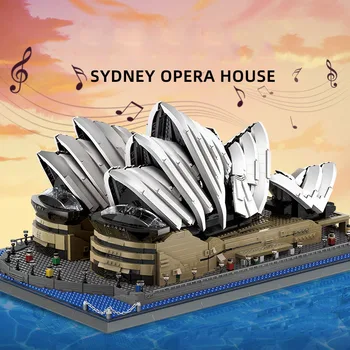 Всемирно Известная Современная Архитектура Австралии Сиднейский Оперный Театр Строительный Блок Собрать Модель Кирпичей Коллекция Игрушек для подарка