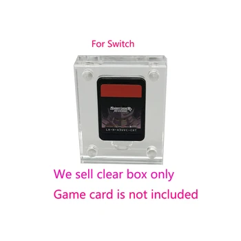 Высокая Прозрачная Акриловая защитная коробка для хранения Switch NS Game Card Box Магнитная Крышка Game Display Box слот для 1 карты подарочная коробка
