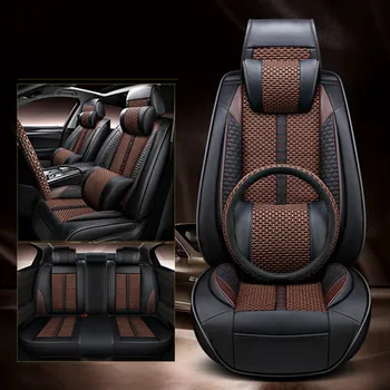 Высокое качество! Полный комплект чехлов для автокресел + чехол для рулевого колеса Mazda CX-5 2023-2017 дышащая эко-подушка для сиденья CX5 2022