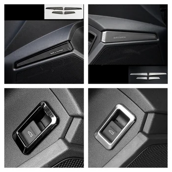 Для Audi A3 8Y Седан Sportback 2021 2022 Аксессуары Дверной Динамик Аудио Крышка Громкоговорителя Отделка Стойки Аудио Стайлинг Автомобиля