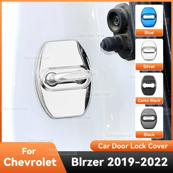 Для Chevrolet Blrzer 2019-2022 Аксессуары Дверной замок автомобиля Защитная крышка Эмблемы Корпус Защита украшений из нержавеющей стали