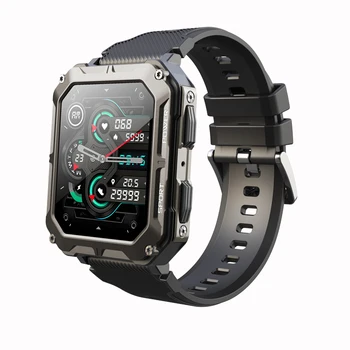 для Cubot KingKong Power Star J20 Мужские смарт-часы с Bluetooth-вызовом, водонепроницаемый спортивный фитнес-трекер, монитор здоровья, умные часы