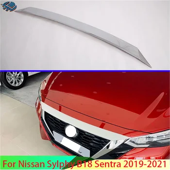 Для Nissan Sylphy B18 Sentra 2019-2021 Автомобильные Аксессуары ABS Хромированный Передний Капот Решетка Радиатора Бампера Для Губ Сетчатая Накладка