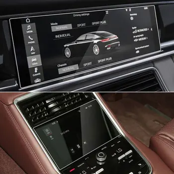 Для Porsche Macan 2017-2020 Автомобильная пленка с GPS-навигацией, ЖК-экран, закаленное стекло, защитная пленка, пленка от царапин, аксессуары