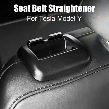  для Tesla Модель Y Держатель ремня безопасности Аксессуары для интерьера Автомобиля Ограничитель Протектор ремня безопасности Пряжка ремня безопасности Задний 2023 Направляющий 2шт Se B1Y7