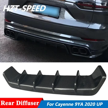 Задняя крышка из углеродного волокна или FRP в стиле Т-образной формы, спойлер-диффузор заднего бампера для Porsche Cayenne 9YA Tuning 2020 Up