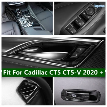Кнопка Подъема Стеклоподъемника/Вентиляционное Отверстие/Накладка Ящика Для Хранения Перчаток Cadillac CT5 CT5-V 2020 - 2022 Черные Матовые Автомобильные Аксессуары