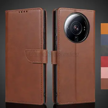 Кожаный чехол-бумажник с откидной крышкой для Xiaomi 12s Ultra /Mi 12sU, сумки для телефонов из искусственной кожи, защитная кобура, чехлы-Накладки