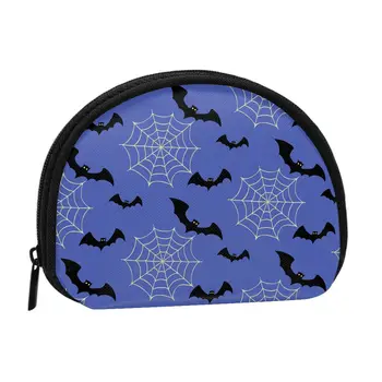 Кошелек для монет с 3D-печатью Halloween Bats, Женская сумка для покупок, Портативная сумка для серебряных монет, дорожная мини-кредитная карта, сумка для удостоверения личности, подарок