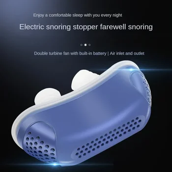 Микроэлектрическое устройство против Храпа Smart EMS Pulse Sound Перезаряжаемое средство для остановки апноэ во сне От храпа Для мужчин и женщин