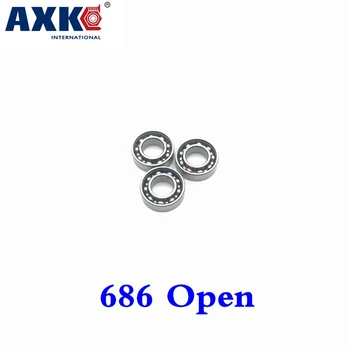Миниатюрные радиальные шарикоподшипники AXK 686 из открытой нержавеющей стали 6*13*3.5 модель подшипника 6x13x3,5 мм S686 618/6 S686K