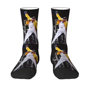 Мужские и женские носки Freddie Mercury Crew, Унисекс, забавные носки на весну, лето, Осень, зиму