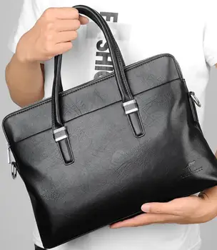 Мужской портфель, сумка для деловых поездок на работу из искусственной кожи