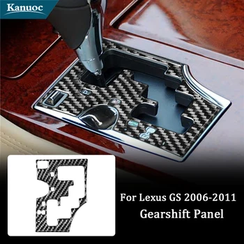Накладка рамы панели передач для Lexus GS 2006 2007 2008 2009 2010 2011 Наклейки из углеродного волокна, Декоративные Аксессуары для интерьера автомобиля