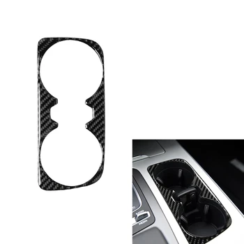 Наклейка для отделки панели держателя стакана для воды из углеродного волокна, Подлокотник, Коробка для хранения, Рамка для Audi Q7 SQ7 4M 2016 2017 2018 2019