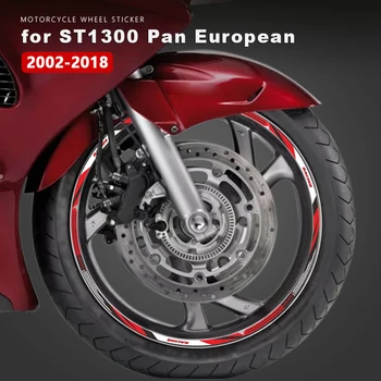 Наклейка на колесо мотоцикла, водонепроницаемая наклейка на обод, полоса для Honda ST1300 Общеевропейские аксессуары ST 1300 2002-2018 2015 2016 2017