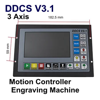 Новейший продукт DDCS V3.1 Контроллер движения 500 кГц Гравировальный станок с ЧПУ Система 3-осевого управления G Code Драйвер Шагового двигателя