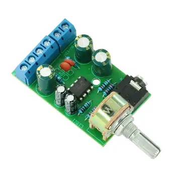 Плата усилителя TDA2822M Плата усилителя TDA2822 DC 1,8-12V 2,0-канальный стерео модуль усилителя Mini AUX Audio Board