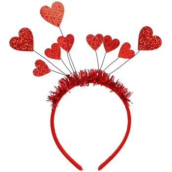 Повязка на голову с сердечками, модный головной убор для вечеринки в честь Дня Святого Валентина