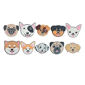 Подставки для рисования с бриллиантами для собак DIY Набор Подставок для рисования с бриллиантами для домашних собак Набор подставок для рисования с бриллиантами с держателем