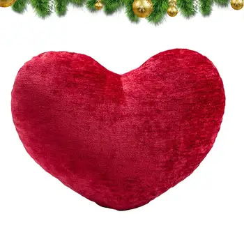 Подушка в виде сердца, Милые Романтические подушки в форме красного сердца, креативный декор на День Святого Валентина в форме сердца, подушки для стульев, автомобильные аксессуары