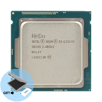 Процессор Intel Xeon E3 1231 V3 с четырехъядерным процессором LGA 1150 с частотой 3,4 ГГц для настольных компьютеров E3-1231 V3