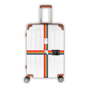 Ремень с пряжкой для багажа Дорожные принадлежности Регулируются кодовым замком Багажные ремни Поперечный ремень Ремни для чемодана Упаковочный ремень Suitcas