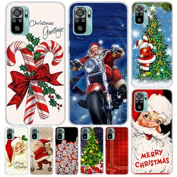 Рождественский Подарок Санта-Клауса Чехол Для Xiaomi Redmi Note 12S 12 11 11S 10S 10 Pro Plus Чехол Для телефона 11E 11T 9 9S 9T 8T 8 7 + Prin