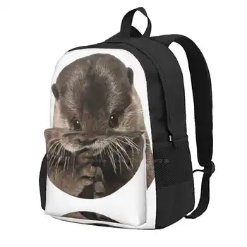 Рюкзак Cute Baby Otter, лидер продаж, Модные сумки Cute Otter, Мордочка Cute Baby Otter