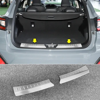 Серебристые Металлические Матовые Защитные Чехлы Заднего Бампера Для Subaru Crosstrek 2024 года Выпуска
