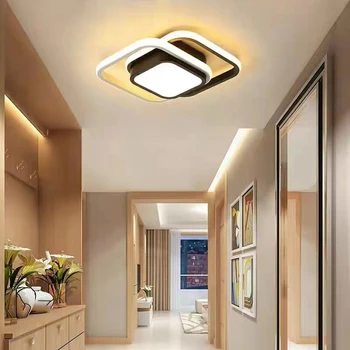 Современные светодиодные люстры в коридорах, входы на лестничные клетки, мансардные дворики, внутреннее освещение, кухонная сантехника в минималистичном стиле