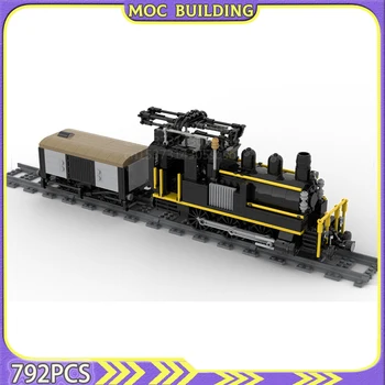 Строительные блоки MOC Швейцарский электрифицированный паровоз Модель поезда City Engineering Series Технология DIY Кирпичи Игрушка в подарок