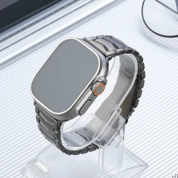 Титановый Ремешок Для Apple Watch UItra band 49 мм Металлический Браслет iWatch Серии 9 8 7 6 5 4 3 SE ремешки 44 мм 45 мм 40 мм 41 мм 38 мм 42 мм