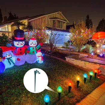Универсальные праздничные световые колья для газона во внутреннем дворе, подходящие для рождественских уличных световых стоек на дорожках для переулков