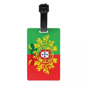Художественная Багажная Бирка с Гербом Португалии для Чемоданов Португальский Флаг Конфиденциальность Имя на Обложке Удостоверения личности