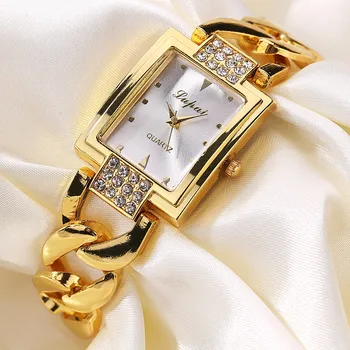 Часы для женщин Модные кварцевые наручные часы Женские часы 2023 Точные кварцевые женские часы золотого цвета Montre Femmes