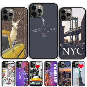 Чехол для телефона Dark Night New York City Чехол Для iPhone 15 14 13 12 Pro Max mini 11 Pro Max XS X XR 6S 7 8 Plus SE 2020 Coque Shell